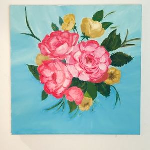 Original Flowers Oil Painting